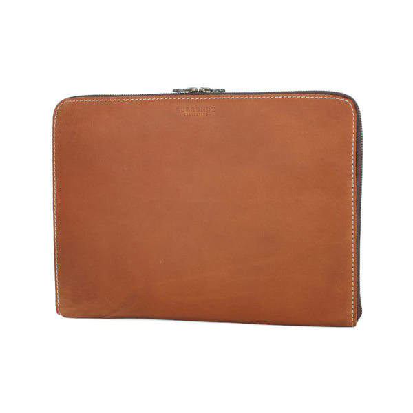 Leather Laptop Sleeve - Bourbon