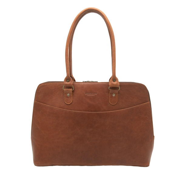 The Ladies Leather Work Bag | Burgundy Collective