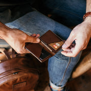 The Vertical Leather Wallet